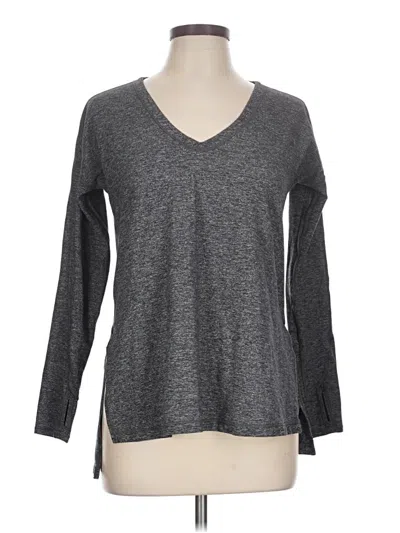 Pre-owned Lululemon Athletica Long Sleeve T-shirt In Gray