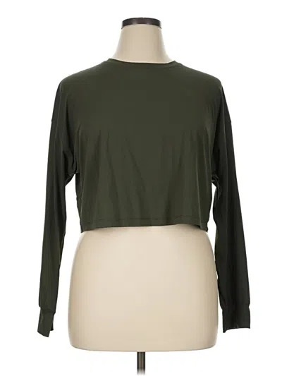 Pre-owned Lululemon Athletica Long Sleeve T-shirt In Green