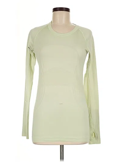 Pre-owned Lululemon Athletica Long Sleeve T-shirt In Green