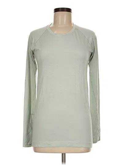 Pre-owned Lululemon Athletica Long Sleeve T-shirt In Green