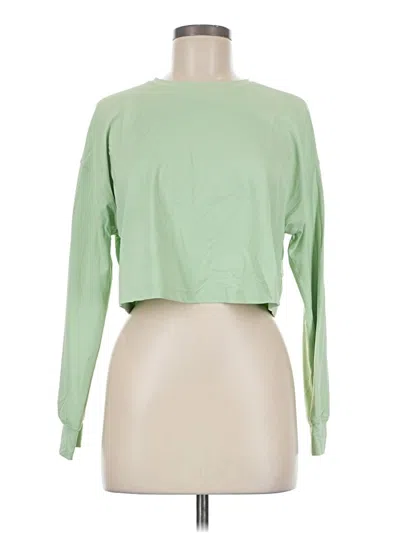 Pre-owned Lululemon Athletica Long Sleeve T-shirt In Green