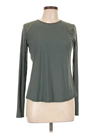 Pre-owned Lululemon Athletica Long Sleeve T-shirt In Green