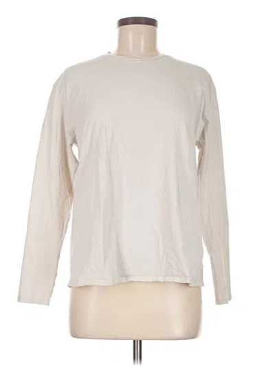 Pre-owned Lululemon Athletica Long Sleeve T-shirt In Ivory
