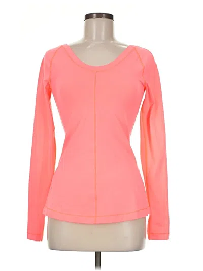 Pre-owned Lululemon Athletica Long Sleeve T-shirt In Orange