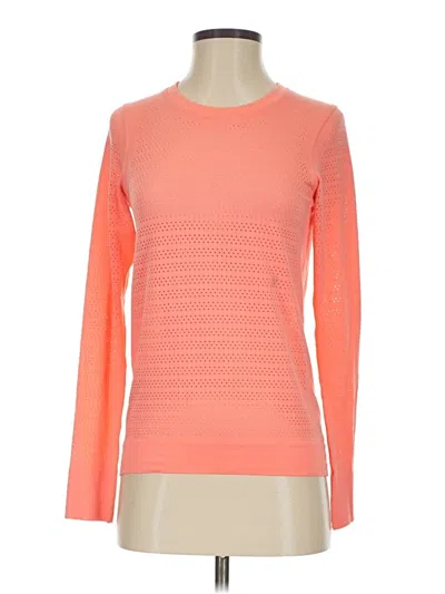 Pre-owned Lululemon Athletica Long Sleeve T-shirt In Orange