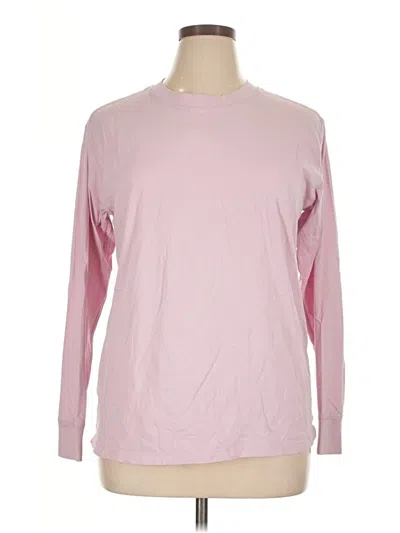 Pre-owned Lululemon Athletica Long Sleeve T-shirt In Pink