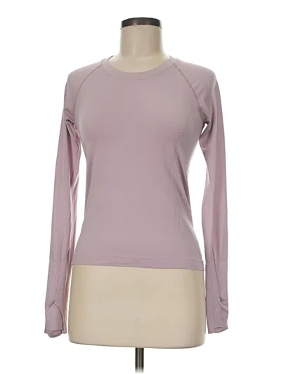 Pre-owned Lululemon Athletica Long Sleeve T-shirt In Pink