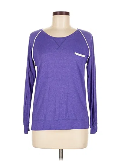 Pre-owned Lululemon Athletica Long Sleeve T-shirt In Purple