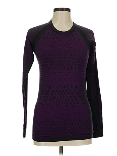 Pre-owned Lululemon Athletica Long Sleeve T-shirt In Purple