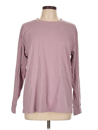 Pre-owned Lululemon Athletica Long Sleeve T-shirt In Purple