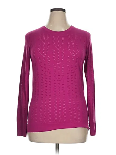 Pre-owned Lululemon Athletica Long Sleeve T-shirt In Purple
