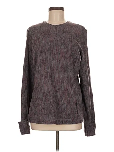 Pre-owned Lululemon Athletica Long Sleeve T-shirt In Purple
