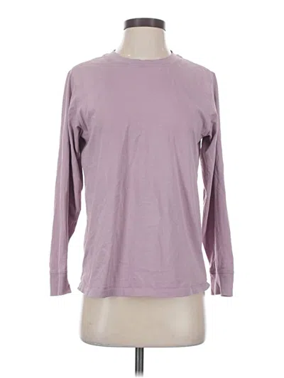Pre-owned Lululemon Athletica Long Sleeve T-shirt In Purple