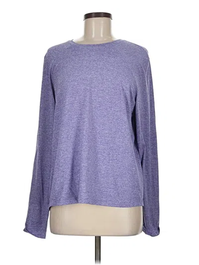 Pre-owned Lululemon Athletica Long Sleeve T-shirt In Purple