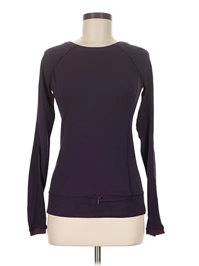 Pre-owned Lululemon Athletica Long Sleeve T-shirt In Purple