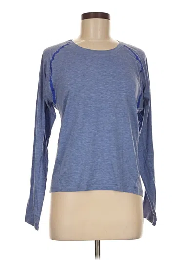 Pre-owned Lululemon Athletica Long Sleeve T-shirt In Purple