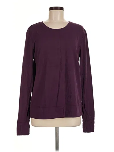 Pre-owned Lululemon Athletica Long Sleeve T-shirt In Purple