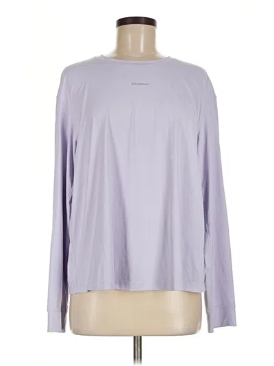 Pre-owned Lululemon Athletica Long Sleeve T-shirt In Purple