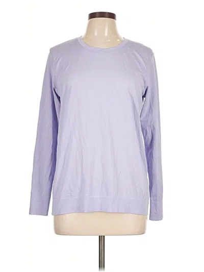 Pre-owned Lululemon Athletica Long Sleeve T-shirt In Purple