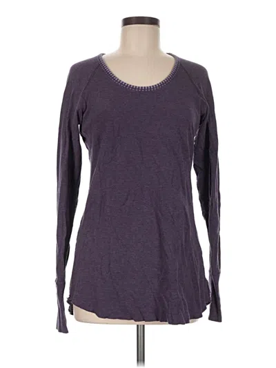 Pre-owned Lululemon Athletica Long Sleeve T-shirt In Purple