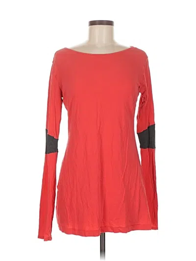 Pre-owned Lululemon Athletica Long Sleeve T-shirt In Red