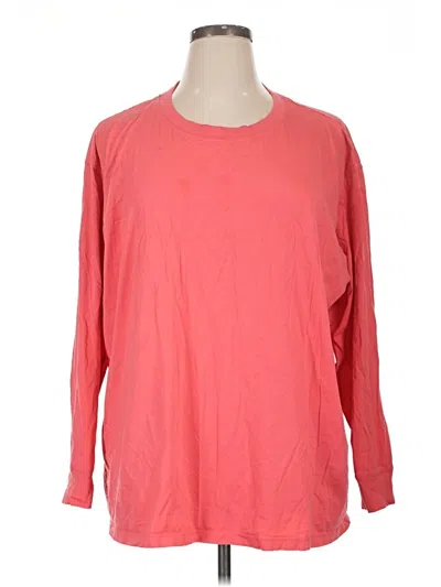 Pre-owned Lululemon Athletica Long Sleeve T-shirt In Red