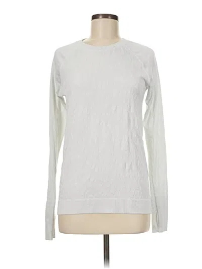 Pre-owned Lululemon Athletica Long Sleeve T-shirt In Silver