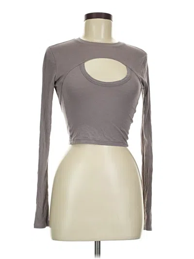 Pre-owned Lululemon Athletica Long Sleeve T-shirt In Tan