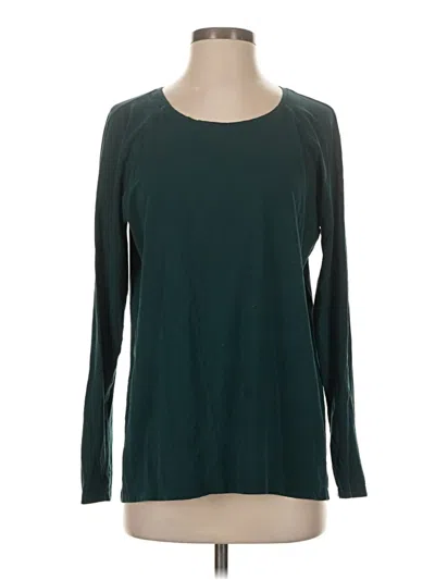 Pre-owned Lululemon Athletica Long Sleeve T-shirt In Teal