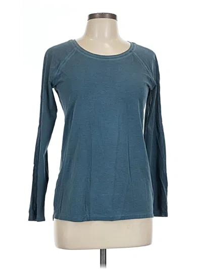 Pre-owned Lululemon Athletica Long Sleeve T-shirt In Teal