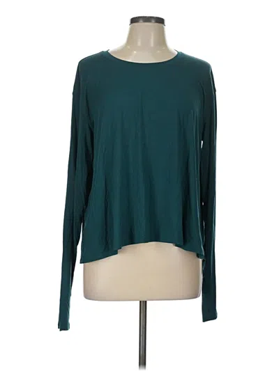 Pre-owned Lululemon Athletica Long Sleeve T-shirt In Teal