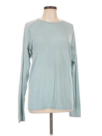 Pre-owned Lululemon Athletica Long Sleeve T-shirt In Teal