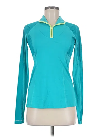 Pre-owned Lululemon Athletica Long Sleeve T-shirt In Teal
