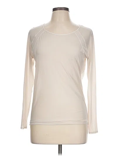 Pre-owned Lululemon Athletica Long Sleeve T-shirt In White