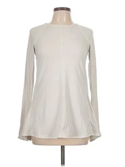 Pre-owned Lululemon Athletica Long Sleeve T-shirt In White