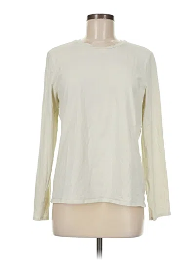 Pre-owned Lululemon Athletica Long Sleeve T-shirt In White