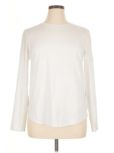 Pre-owned Lululemon Athletica Long Sleeve T-shirt In White