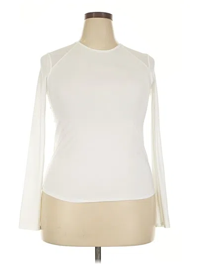 Pre-owned Lululemon Athletica Long Sleeve T-shirt In White