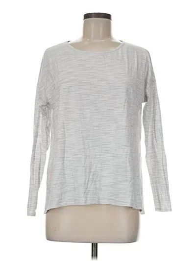 Pre-owned Lululemon Athletica Long Sleeve T-shirt In White