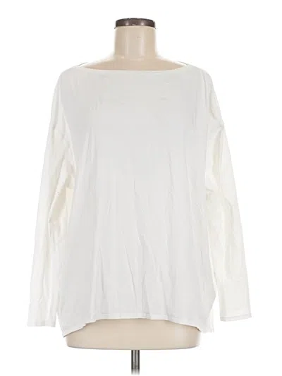 Pre-owned Lululemon Athletica Long Sleeve T-shirt In White