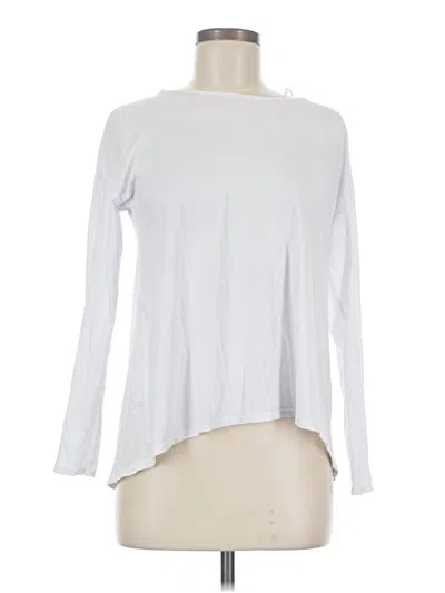 Pre-owned Lululemon Athletica Long Sleeve T-shirt In White