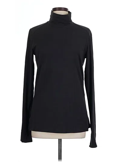 Pre-owned Lululemon Athletica Long Sleeve Turtleneck In Black