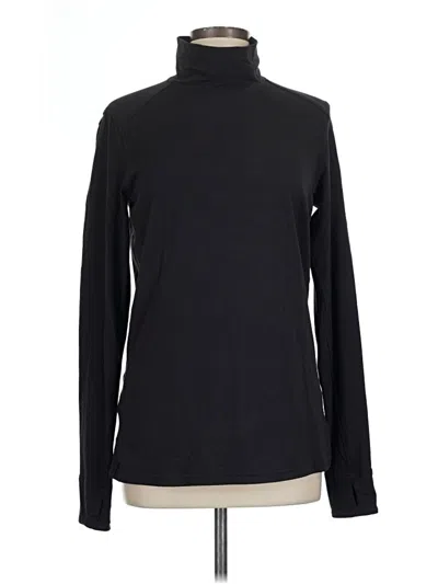 Pre-owned Lululemon Athletica Long Sleeve Turtleneck In Black