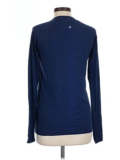 Pre-owned Lululemon Athletica Long Sleeve Turtleneck In Blue