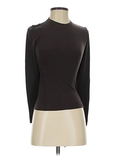 Pre-owned Lululemon Athletica Long Sleeve Turtleneck In Brown