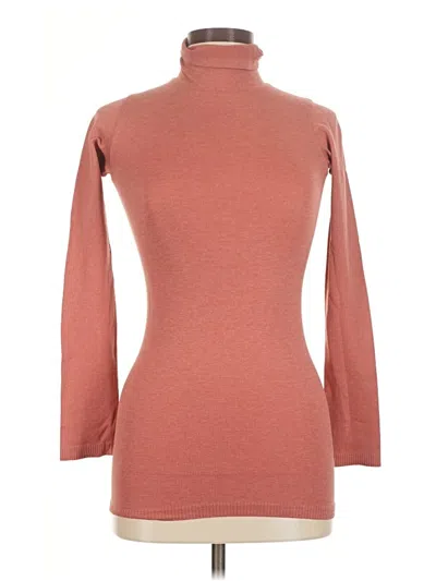 Pre-owned Lululemon Athletica Long Sleeve Turtleneck In Orange