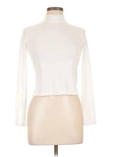 Pre-owned Lululemon Athletica Long Sleeve Turtleneck In White