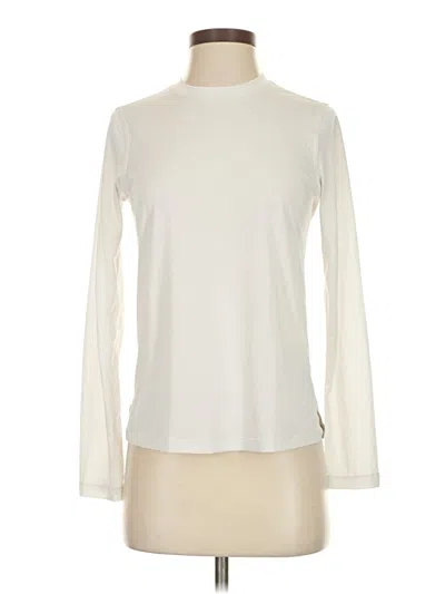Pre-owned Lululemon Athletica Long Sleeve Turtleneck In White