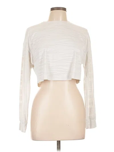 Pre-owned Lululemon Athletica Long Sleeve Turtleneck In White