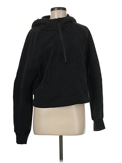 Pre-owned Lululemon Athletica Pullover Hoodie In Black